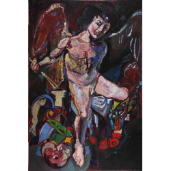 Καραγκιόζης με το Διονυσο του Καραβατζιο-Karagiozis   Whith Caravagios Dionysus